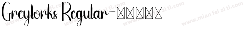 Greylorks Regular字体转换